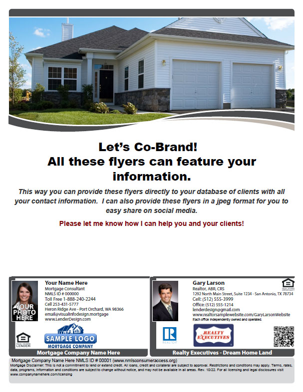 Customizable Mortgage Marketing Flyers