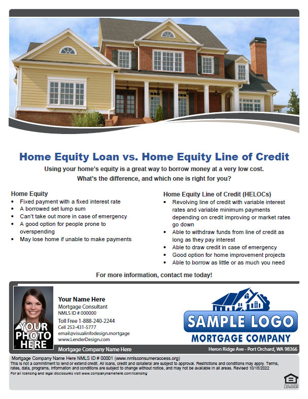 Customizable Mortgage Marketing Flyers