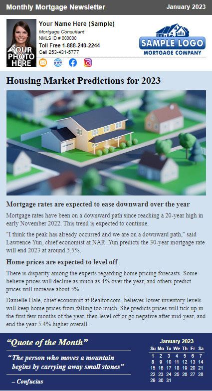 Monthly Mortgage Marketing Newsletter