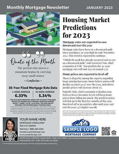 Monthly Mortgage Marketing Newsletter