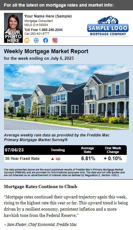 Weekly Mortgage Market Report